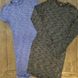 Lululemon dresses- heathered purple/blue and gray- size 4